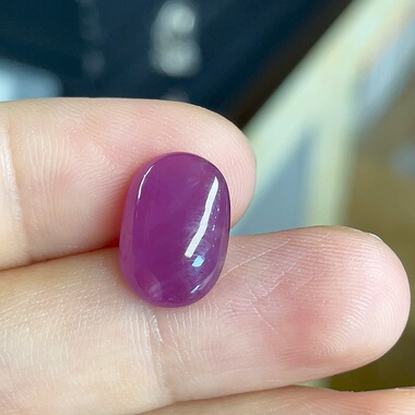 天然无烧无注胶无填充红宝石蛋面裸石男女戒指紫气东来戒面配饰正