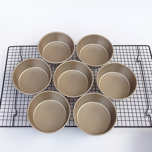4英寸汉堡模迷你热狗面包汉堡胚蛋糕模具烘焙芝士乳酪圆形烤盘烤 - 图1