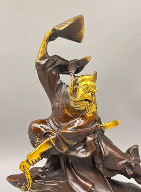 黄铜摆件仿古客厅钟馗
