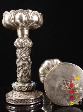 烛台纯铜祝福复古办公室