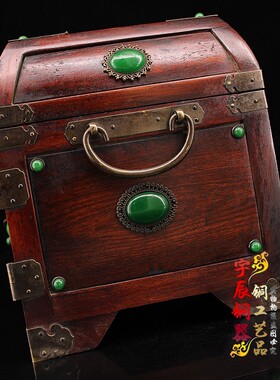 老木箱木祝福仿古卧室首饰盒
