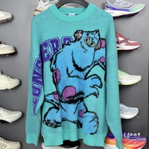 Li Ning Woven Shirts 2023 Winter New Monster University Men and women Identical Woven Shirts Loose sweater AMBT141