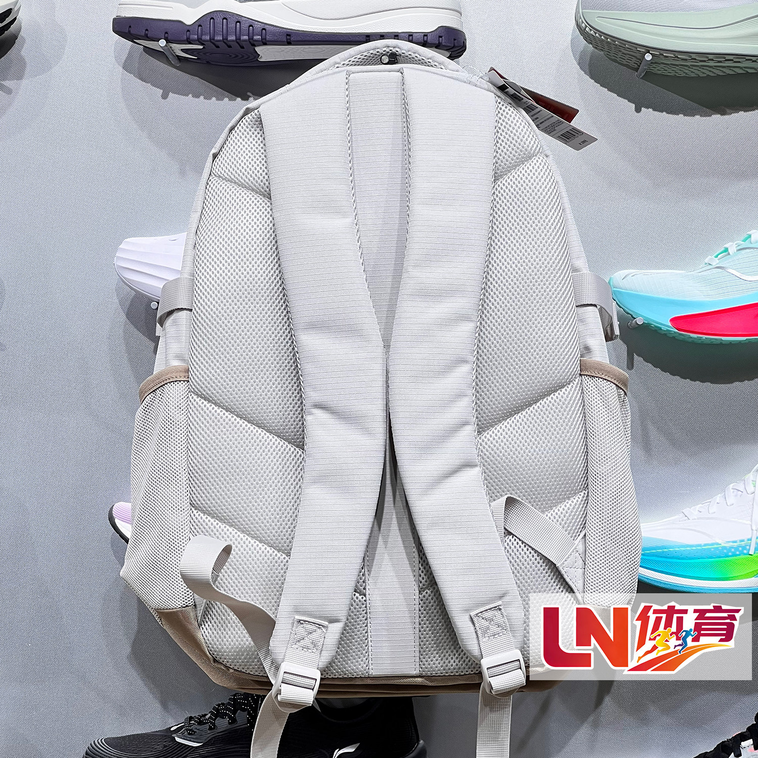 Li Ning Backpack 2026 Autumn New Product Men and Women Same Style Anti-Wu BADFIVE Reflective Water-Repellent Backpack ABSW341