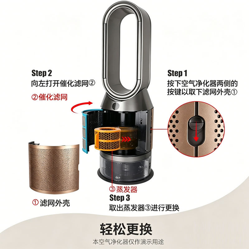 适用于戴森AM10加湿器风扇配件原装水箱注水塞遥控器水泵滤网更换 - 图1