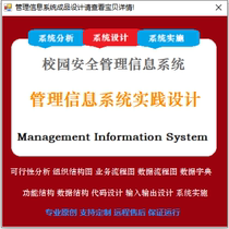Campus Safety Management Information System Business Process Data Process Input-output Code Design System Implementation