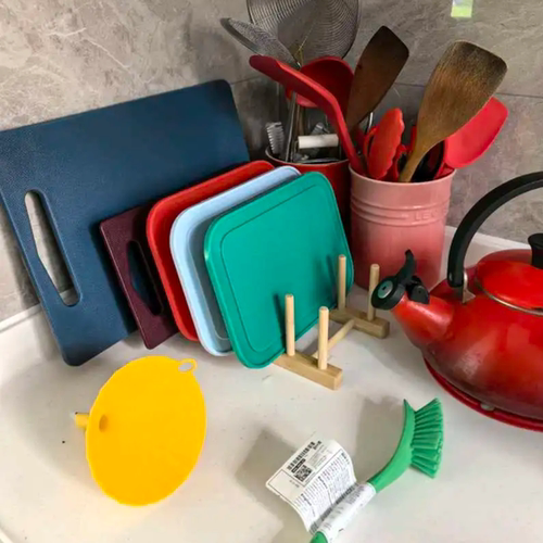 IKEA宜家伯里图 砧板2件套组合装塑料绿色蓝色水果切菜板国内代购 - 图3