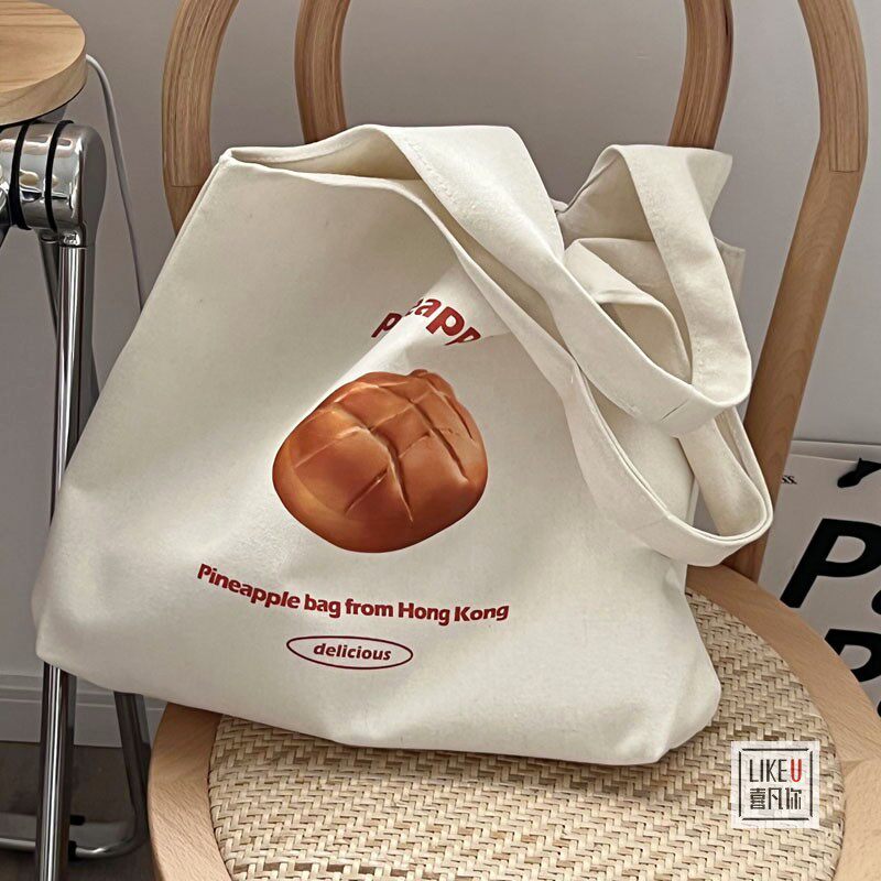 Xifanni shoulder bag bread large Japanese and Korean canvas bag
