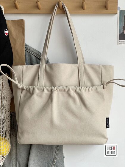Xifanni one-shoulder portable simple Japanese and Korean tote bag