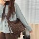 Xifanni autumn and winter retro leopard print suede tote bag