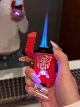 New Cool Machine Chia Double Fire Tide Straight Punch Lighter Deformation Diamond Tide Cool Inflatable Hitting And Sending Boyfriend