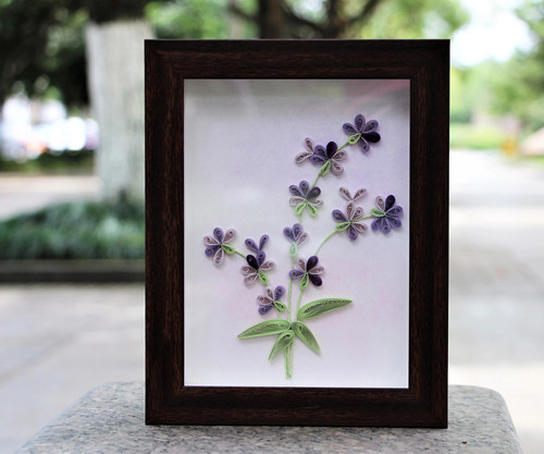 心和 衍纸画材料包 创意diy手工折纸画套装 原创节日贺卡成品定制 - 图0