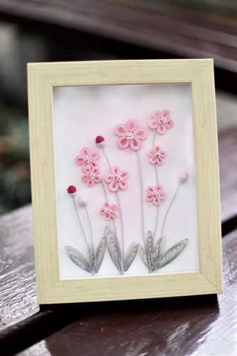 心和 衍纸画材料包 创意diy手工折纸画套装 原创节日贺卡成品定制 - 图2