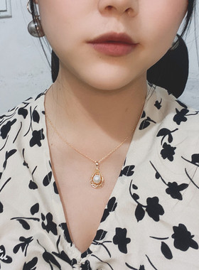 天然珍珠项链锁骨手串戒指耳钉