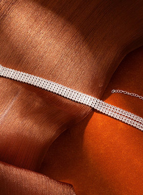 超闪满钻手链高级感轻奢小众简约精致多排钻手串女水晶时尚手饰品