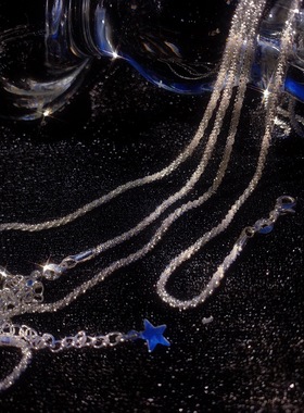 小众性感显瘦百搭超闪ins锁骨链