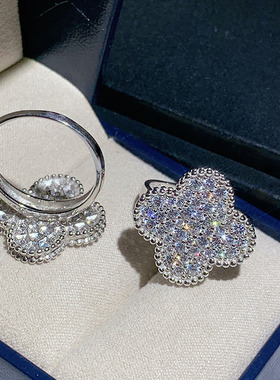 日韩风镶满钻礼物戒指小红书推荐