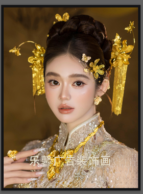 新品工作室学校教师时尚海报壁画彩妆造型装饰画网红芭比妆容造型