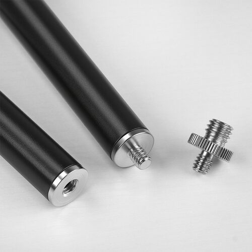 手机直播支架金属伸缩杆1/4桌面延长加长杆自拍照摄影三脚架配件 - 图2