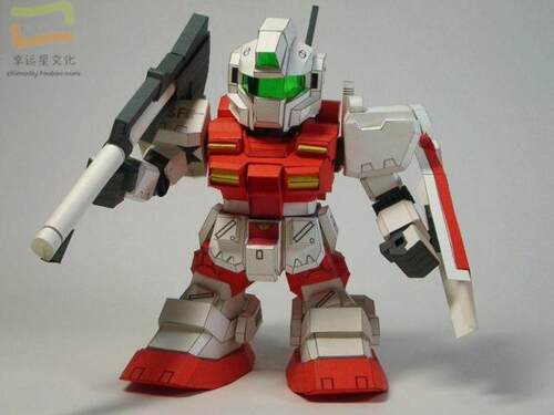 SD高达系列RGM-79C_Powered_GM3d纸模型DIY手工 - 图3