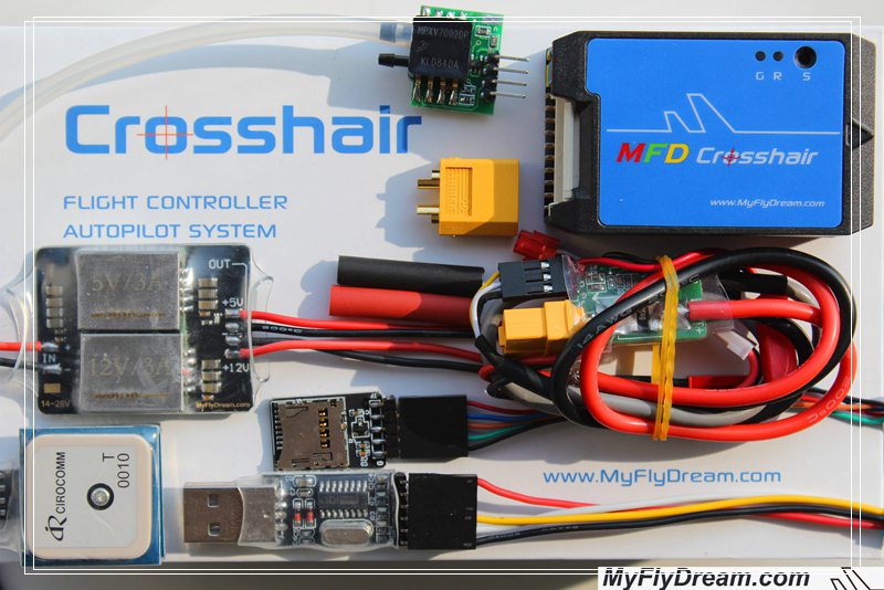 全新MFD果子Crosshair 十字线飞控无人机自驾仪中文OSD可自动降落 - 图1