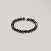 Night Star 2mm extremely fine natural black spinel ring