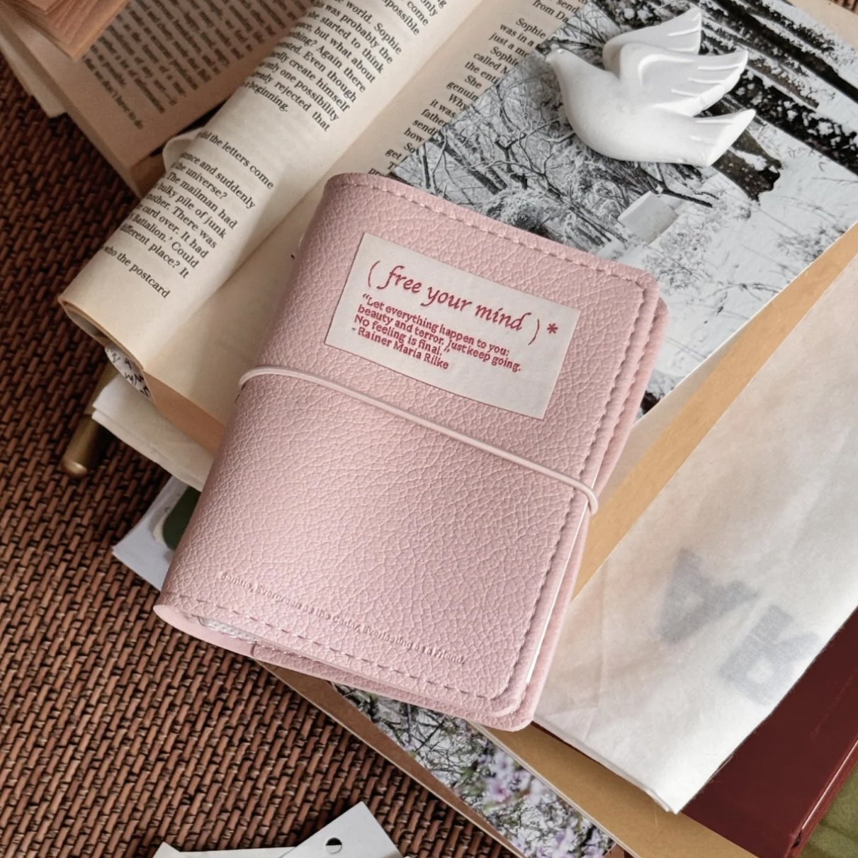 纯色软皮m5活页手帐本高颜值小众可拆卸学生日记事笔记随身口袋本,淘宝优惠券,粉丝福利购,淘宝优惠卷