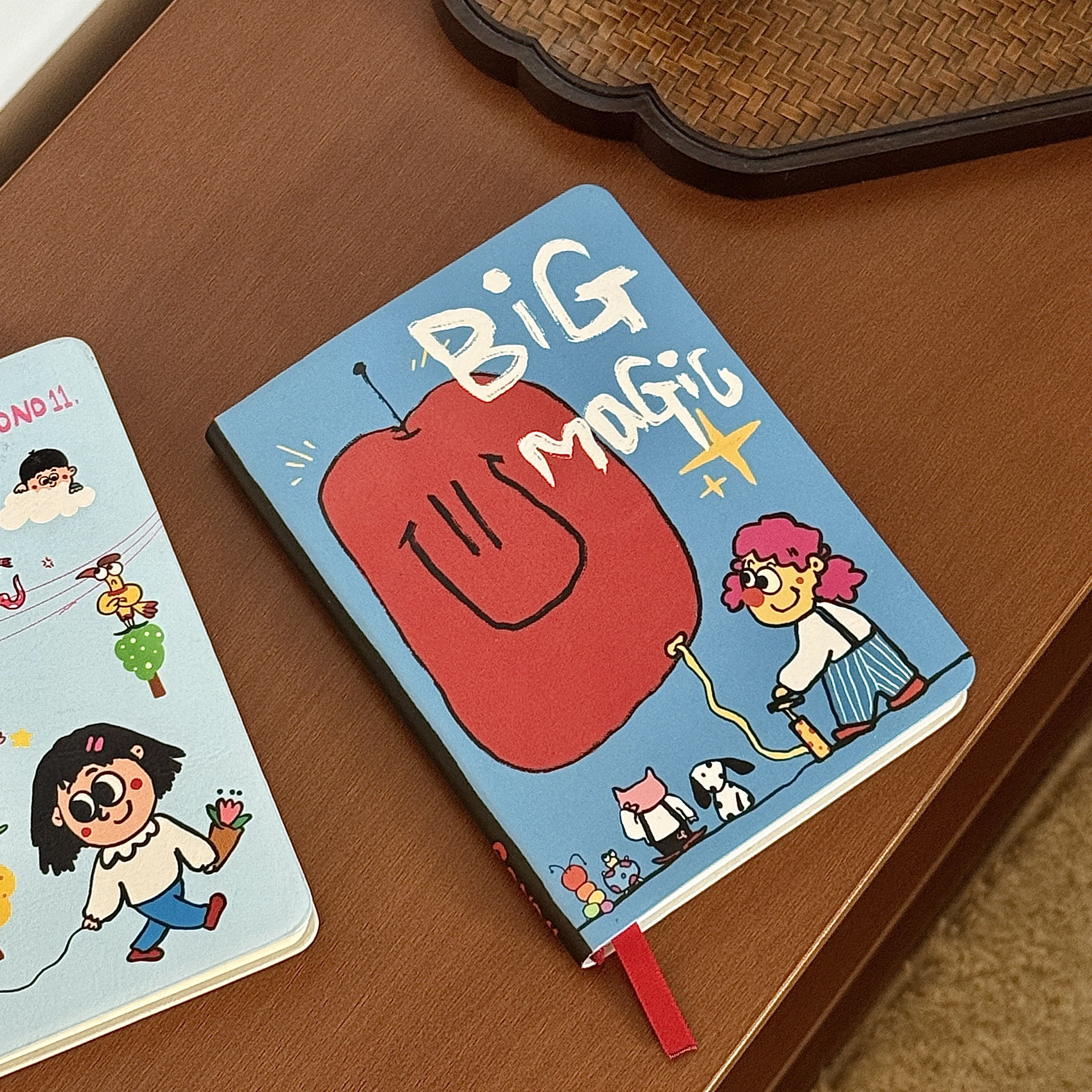 可爱蓝色涂鸦笔记本a6高颜值空白内页初中高校学生日记事手帐本子,淘宝优惠券,粉丝福利购,淘宝优惠卷