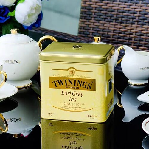 Twinings川宁茶豪门伯爵红茶叶500g克罐装散茶叶 奶茶烘培下午茶 - 图0
