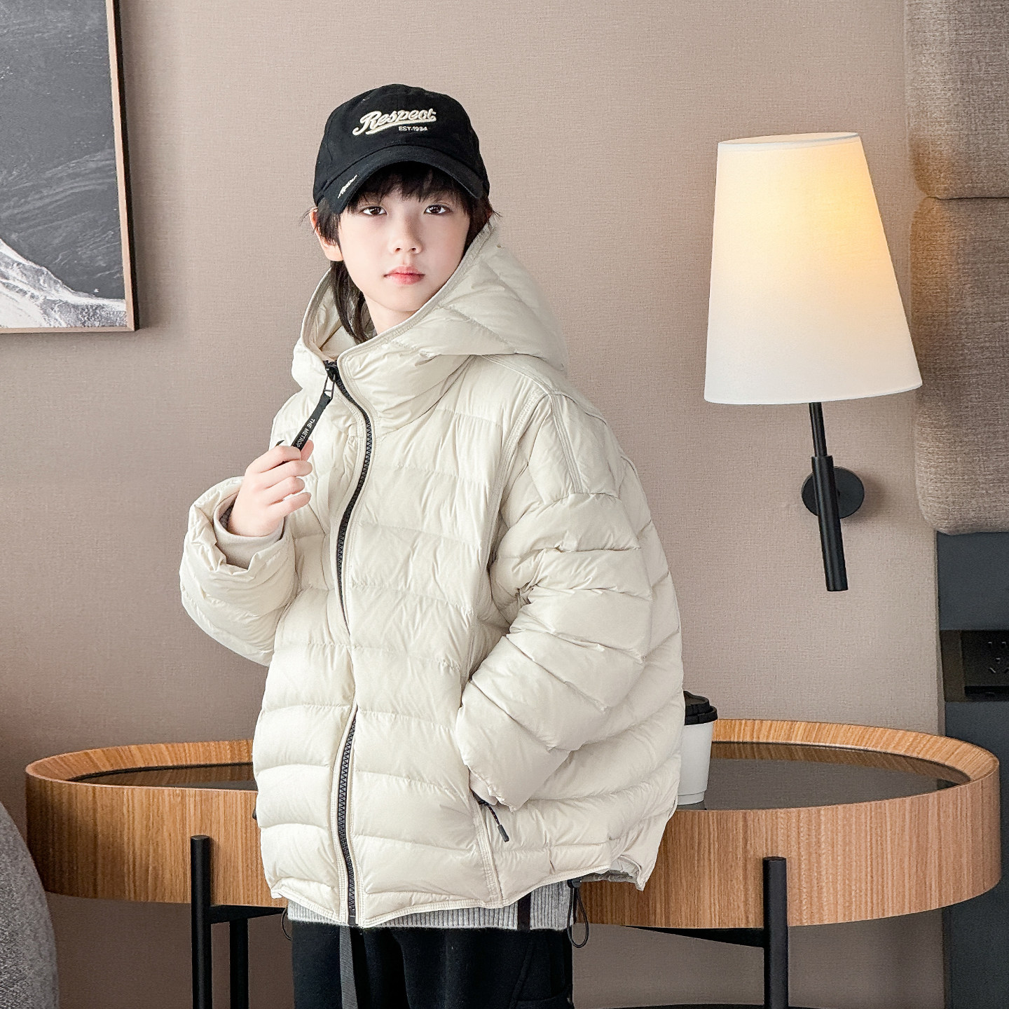 男童排骨羽绒服2025冬季新款中大童宽松儿童加厚连帽亲子外套保暖,淘宝优惠券,粉丝福利购,淘宝优惠卷