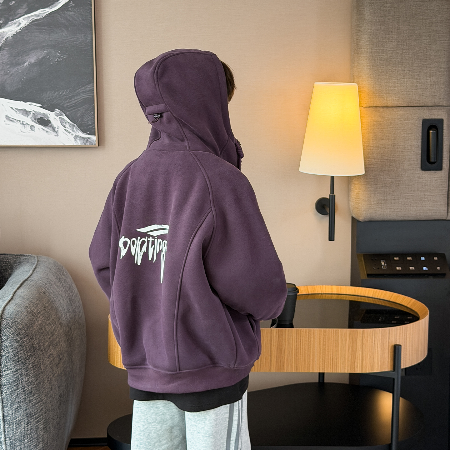 男童加绒外套2025冬装新款洋气中大童保暖上衣男孩连帽夹棉拉链衫 - 图1