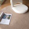 Short pile bedroom casual carpet study computer chair mat living room round carpet fashion simple modern leisure round carpet