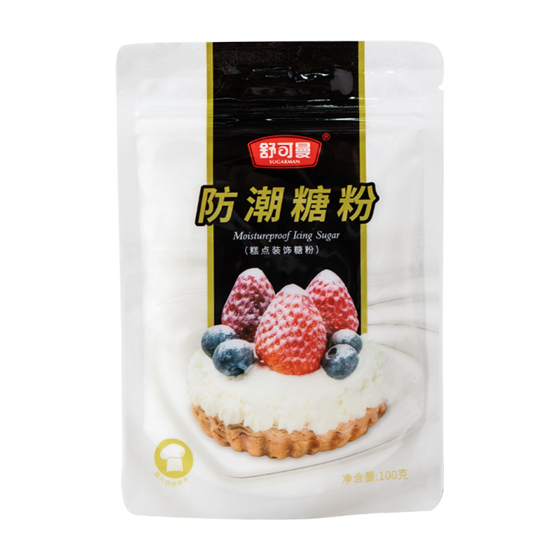 舒可曼防潮糖粉100g 面包蛋糕饼干表面装饰糖霜细砂糖粉烘焙材料 - 图3