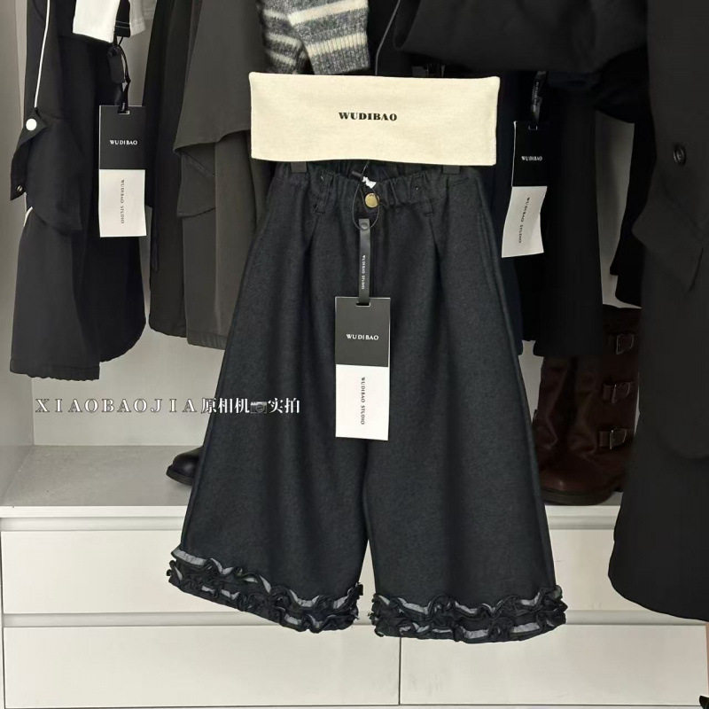 【冬&winter】花边直筒裤（韩风）好搭配！！25d056~小宝家,淘宝优惠券,粉丝福利购,淘宝优惠卷