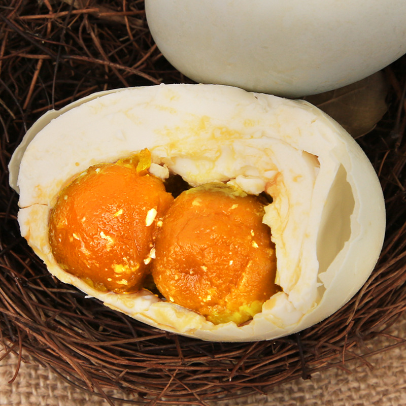 辽宁朝阳大凌河咸鸭蛋喀左特产双簧咸鸭蛋包邮流油双黄油盐蛋特大