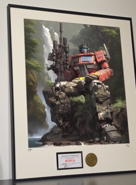 装饰画版画高达机器人软装卡通