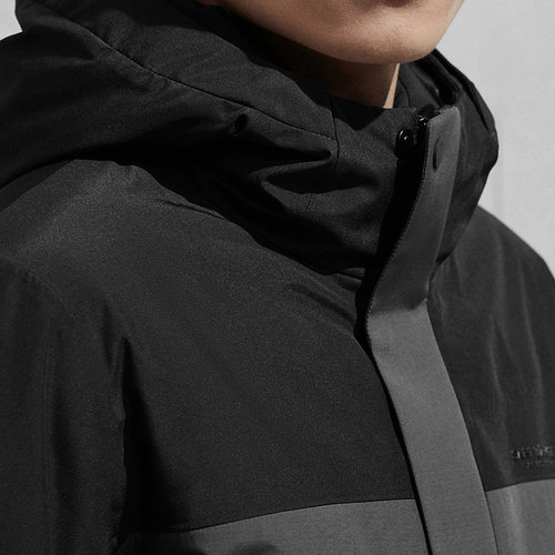 【工装拼色】报喜鸟冬季新款男士连帽户外休闲白鸭绒保暖羽绒服男 - 图2