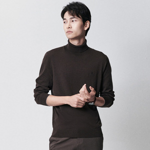 报喜鸟秋季新款男士商务休闲长袖针织衫翻领舒适百搭100%羊毛衫男