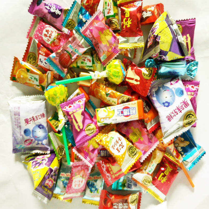徐福记糖果500g混合装水果糖/硬糖/什锦糖棒棒糖散装年货零食