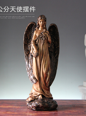 欧式风走廊别墅婚庆柜子天使雕塑