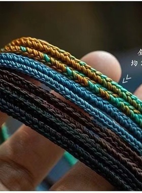 手工编织蜜蜡天珠横穿可调项链