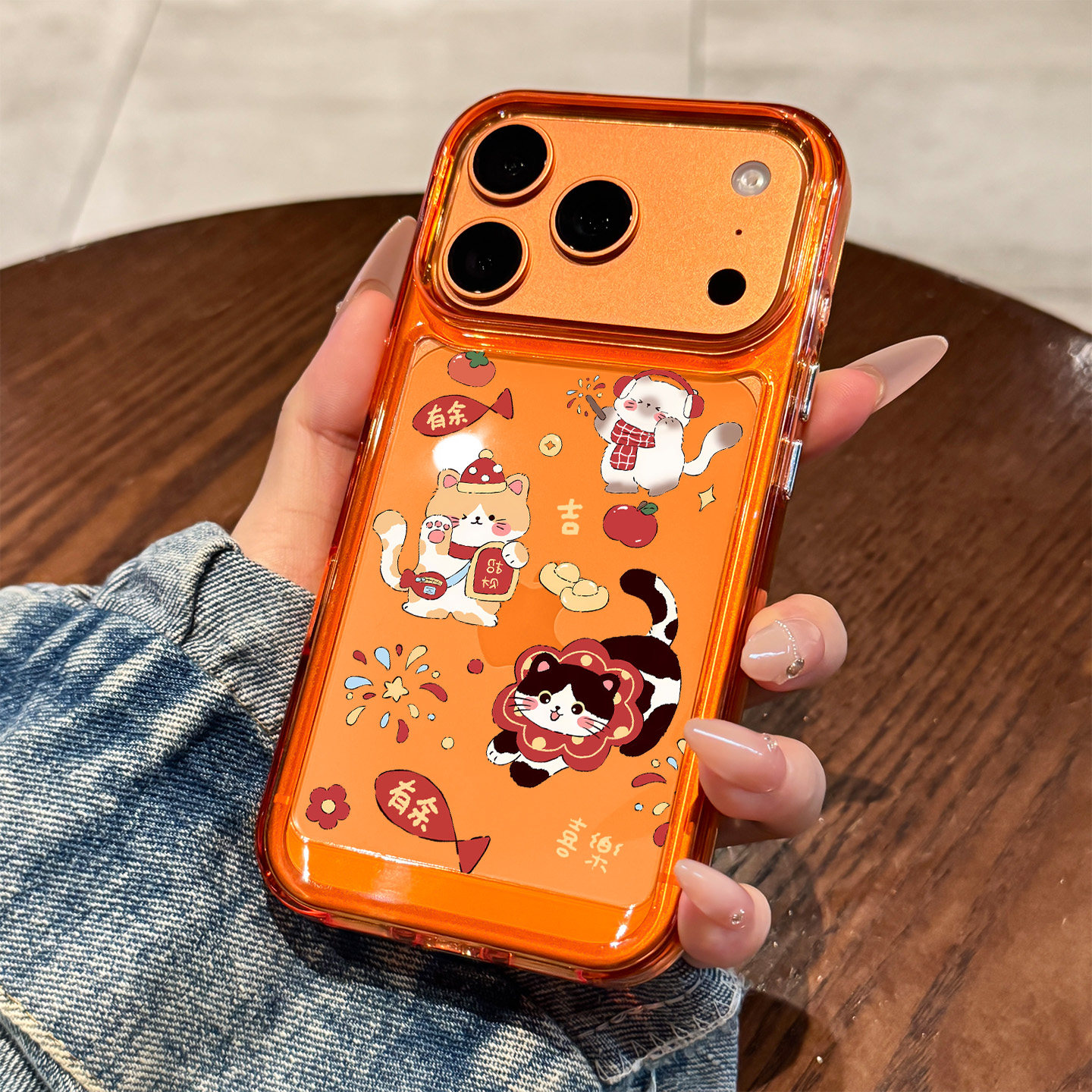 适用于苹果17pro手机壳新款iPhone17pro外壳全包防摔16promax透明15硅胶14可爱创意13高级感12新年卡通猫咪11 - 图2