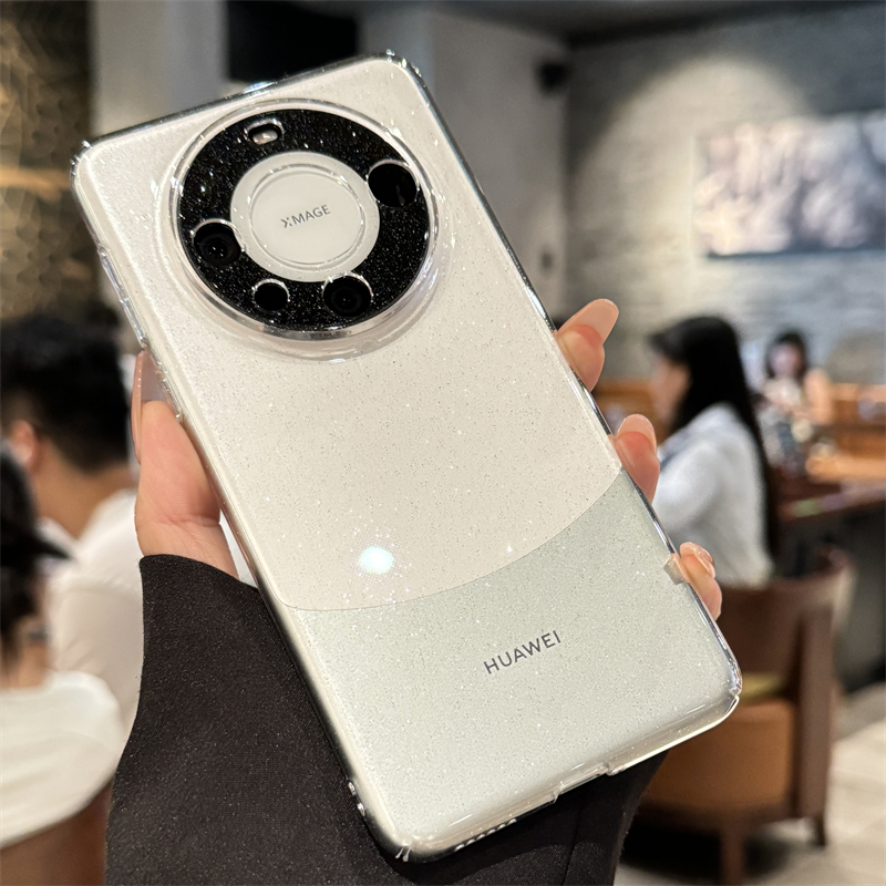 适用华为mate60pro手机壳新款mate70超薄闪粉mate70pro+高级感mate50全包镜头mt60防摔rs透明m40小众女款ins - 图2