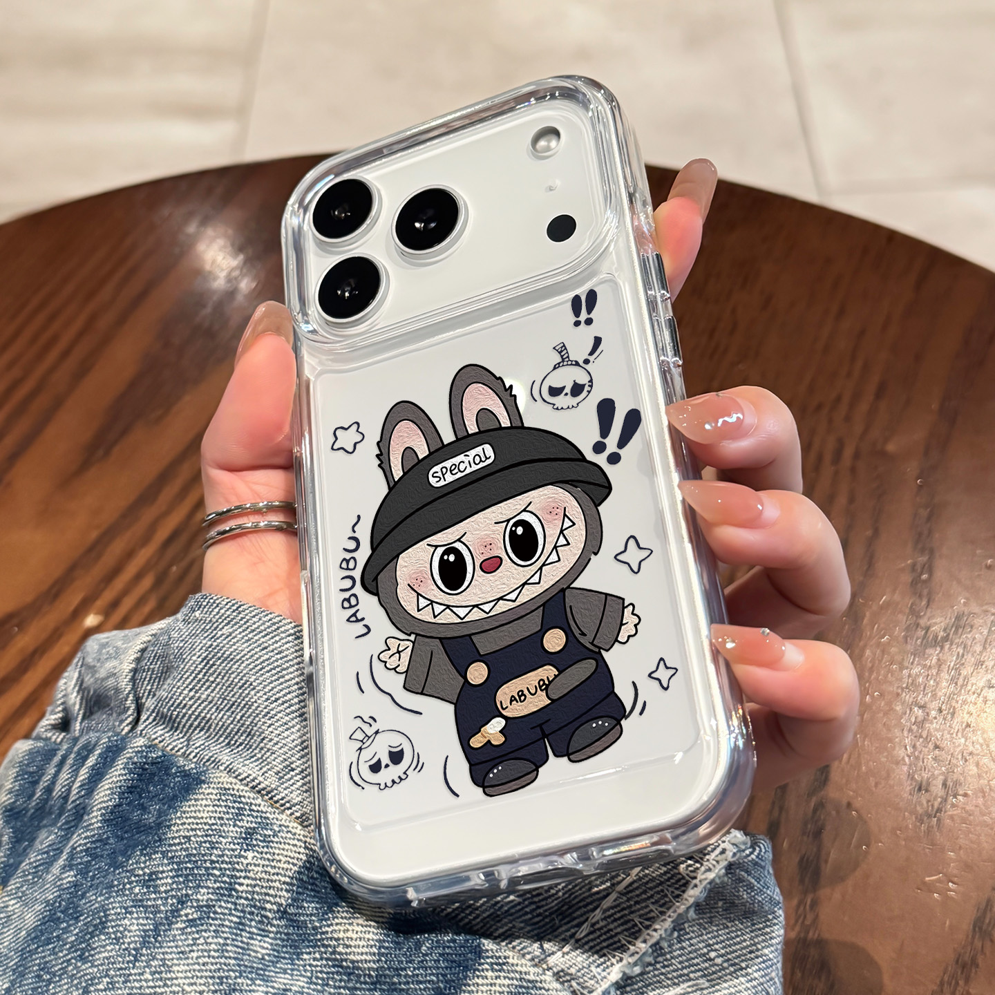 适用于17promax苹果手机壳新款拉布布iPhone17全包labubu防摔16pro创意15个性14p透明13硅胶12拉布布11男女ip - 图2