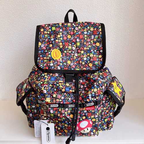 布包的家 Nuby, большой многоцветный водоотталкивающий школьный рюкзак для путешествий