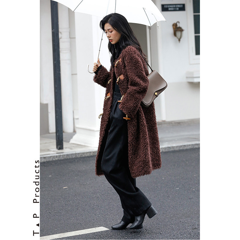 ＜糖皮出品＞云自无心水自闲 70%精纺羊毛 冬黑色高腰阔腿拖地裤,淘宝优惠券,粉丝福利购,淘宝优惠卷