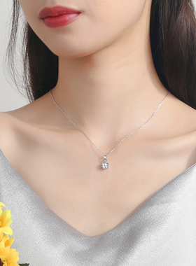 进口培育钻超闪项链媲美钻石