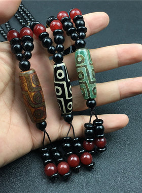 毛衣链玻璃吊坠男女玛瑙