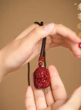 朱砂绿度母吊坠小天使宝宝佛项链男女款爆款饰品直播货源