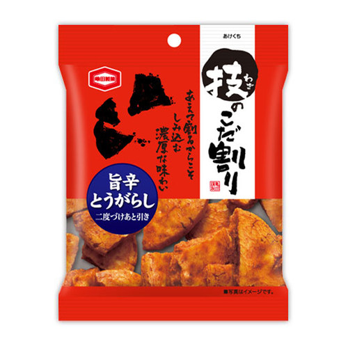 日本直邮龟田制果硬烧烘烤碎仙贝酱油旨辛味年糕技のこだ割り零食 - 图2