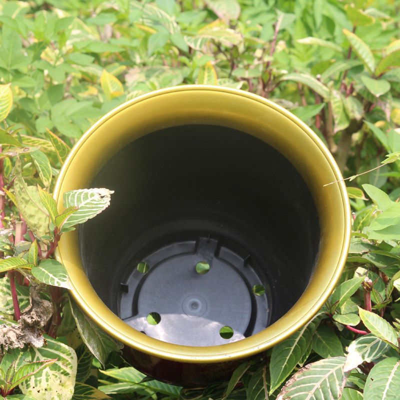 加厚圆形特大号落地仿陶瓷塑料花盆 喜庆假日花开富贵盆栽送托盘,淘宝优惠券,粉丝福利购,淘宝优惠卷